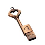 Kalpz - jaster cl coeur en mtal cl pendrive 4gb 8gb 16gb 32gb 64gb 128gb cl en cuivre usb 2. 0 cl ...