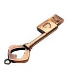 Kalpz - jaster cuivre amour cl en forme de coeur cl usb cl cl usb 4gb 16gb 32gb 64gb cls en mtal ...