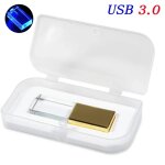 Kalpz - lampe led cristal dor usb 3. 0 cl usb 128gb cl mmoire 64g 3d gravure laser stylo lecteur ...