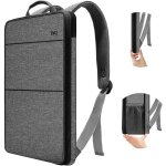 Kalsc - sac a dos fin et extensible pour ordinateur portable, rsistant a l'eau, compatible avec macbook ...
