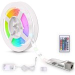 Kalsw - bande led 3m, silicone, rvb, télécommande, autocollant, changement de couleur, raccourcissable, ... Kalsw - bande led 3m, silicone, rvb, télécommande, autocollant, changement de couleur, raccourcissable, ...
