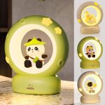 Kaltd - veilleuse pour enfant, panda, lampe panda avec trois modes d'intensit et cble usb, dcoration ...