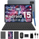 Kalws - t20 android 15 tablette avec clavier - 24 go + 256 go(2to tf), octo - core t606, 10 pouces, 5000 ...