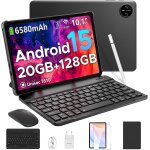 Kalws - tab a9 pro android 15 tablette avec clavier, tablette 10 pouces 20gb + 128gb / 2tb expand, quad ...