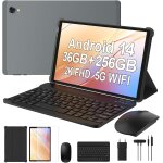 Kalws - tablette 10, 3 pouces android 14, octa - core 2. 0 ghz, 2k fhd, 2. 4g + 5g wifi, 36gb ram + 256gb ...