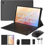 Kalws - tablette 10, 3 pouces android 14, octa - core 2. 0 ghz, 2k fhd, 2. 4g + 5g wifi, 36gb ram + 256gb ...