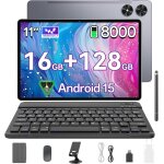 Kalws - tablette 11 pouces, android 15 avec clavier, stylet, souris et housse - 16 go ram + 128 go rom ...