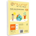 Kawoq - ramette de papier a4 120g avec 250 feuilles blanches, papier multifonctionnel pour un usage scolaire ...