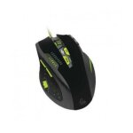 Keep out x9pro - souris - laser - 11 boutons - filaire - usb - gris, noir, argent, vert