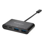 Kensington ch1000 - concentrateur (hub) - 2 x usb 3. 1 + 2 x usb - c - de bureau