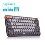 Keyboard bas192. - clavier sans fil bluetooth 5. 0, 2. 4g, usb silencieux, disposition am�ricaine, claviers ...