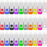 Kgabery - lot de 50 cls usb 2. 0 de 128 mo, stockage usb avec porte - cls et autocollant pour ordinateurs, ...