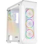 Kgabery - boitier pc gamer darkwitcher - argb moyenne tour atx - faade mtal mesh et paroi latrale ...