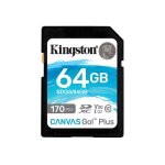 Kingston canvas go! plus - carte m�moire flash - 64 go - video class v30 / uhs - i u3 / class10 - sdxc ...