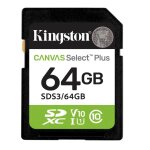 Kingston canvas select plus - carte mmoire flash - 64 go - video class v10 / uhs - i u1 / class10 - ...