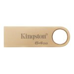 Kingston datatraveler se9 g3 - cl� usb - 64 go - usb 3. 2 gen 1 - or