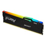 Kingston fury beast rgb - ddr5 - module - 16 go - dimm 288 broches - 6000 mhz / pc5 - 48000 - cl30 - ... Kingston fury beast rgb - ddr5 - module - 16 go - dimm 288 broches - 6000 mhz / pc5 - 48000 - cl30 - ...