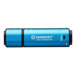 Kingston ironkey vault privacy 50c - cl usb - chiffr - 256 go - usb - c 3. 2 gen 1 - conformit taa ...