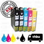 Kit de 5x cartouches encre noire et couleur pour epson - stylus s22, sx125, sx420 etc. Kit de 5x cartouches encre noire et couleur pour epson - stylus s22, sx125, sx420 etc.