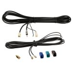 Kit de cable antenne fakra - f - > din - m - smb - f - sma - m - fm dab +