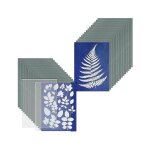 Kit d'impression solaire, cyanotype, 30 feuilles de cyanotype avec panneau acrylique  2 feuilles, activ ...