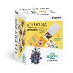 Kit imprimante photo canon selphy qx20 edition zootopie 2 blanc sable + papier xs 20l + 2 carnets + stickers ...