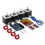 Kit de moteur pas  pas 4x4401 avec cble usb pour dissipateur thermique, panneau d'extension cnc shield ...