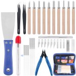 Kit de nettoyage de buses dimprimante 3d 34 pices, avec aiguilles de nettoyage de 0, 35 mm et 0, 4 ...