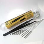 Kit de nettoyage de buse d'imprimante 3d, aiguilles en acier inoxydable 11 pices / ensemble 0. 4mm