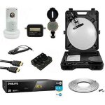 Kit parabole acier 35cm + rcepteur fransat + lnb single + cble coaxial 10m + pointeur