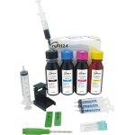 Kit de recharge compatible pour cartouches d'encre canon 545, 546, 545 xl, 546 xl noir et couleur avec ...