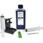 Kit de recharge compatible pour cartouches d'encre hp 304, 304 xl noir, avec clips et accessoires + 250 ...