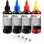 Kit de recharge d'encre 400 ml compatible avec les cartouches d'encre hp 307xl 305xl 650xl 351xl 350xl ...