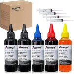 Kit de recharge d'encre 4x100 ml compatible avec hp 62 63 564 901xl 301xl 302xl 303xl 304xl 305xl 307xl ...