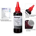 Kit de recharge d'encre 4x100 ml compatible avec hp 62 63 564 901xl 301xl 302xl 303xl 304xl 305xl 307xl ...