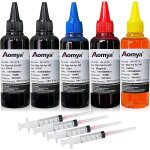 Kit de recharge d'encre 5 x 100 ml pour hp 61 60 62 63 950 951 564 920 901 cartouches d'encre rechargeables ...