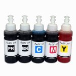Kit de recharge encre pour imprimante hp, 5x100ml, pour mod�les 178 364 564 3070a 862 5510 5515 b109a ...