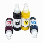 Kit de recharge encre pigment�e pour imprimante brother 100 dcp - j1100dw, 4 couleurs, lc3233 lc3235 ...