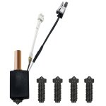 Kit de tte d'impression extrudeuse kobra 2 hotend en cramique avec 1 buse de 0, 2 mm + 1 pice 0, 4 ...