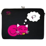 Kitty to go ls143 - 15 designer notebook sleeve housse pour ordinateur portable 15, 4  jusqu'a 15, 6  ...