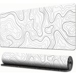Kjakl - tapis de souris de jeu xxl minimaliste avec carte topographique, tapis de bureau avec bord cousu ... Kjakl - tapis de souris de jeu xxl minimaliste avec carte topographique, tapis de bureau avec bord cousu ...