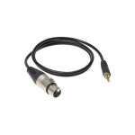 Klotz auxmf0090 cble xlr 3br. femelle - mini jack 3br. 1. 5m