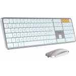 Km100 - a clavier souris mac sans fil retro eclair, azerty bluetooth ensembles clavier et souris, keyboard ...