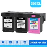 Kmcyinks 303xl cartouche d'encre compatible pour hp 303 pour hp303xl envy photo 6220 6222 6230 6232 6252 ...
