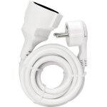 Kopp strom c�ble d'extension [ flachprise m�le - schutzkontakt - embrayage] blanc 2 m 143502087