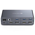 Kvm switch dual monitor usb c hdmi dp docking station for laptop & desktop type - c mst hdmi 4k60hz + ... Kvm switch dual monitor usb c hdmi dp docking station for laptop & desktop type - c mst hdmi 4k60hz + ...