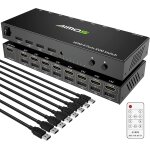 Kvm switch hdmi, usb commutateur 8 port avec 4k@30hz ultra hd 1080p 3d avec windows 2000 / xp / vista ...