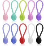 Kyaoayo - 10 pièces attaches de câble magnétiques organisateur de clips de câble en silicone attaches ... Kyaoayo - 10 pièces attaches de câble magnétiques organisateur de clips de câble en silicone attaches ...