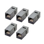 Kyaoayo - 5 pices coupleur rj 45 cat 6 pr ethernet, cat 6 rallonge cable ethernet 250 mhz, support 1000 ...