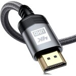 Kyaoayo - cble hdmi 4k 2m cble hdmi 2. 0 haute vitesse par ethernet en nylon tress supporte 4k@60hz ...